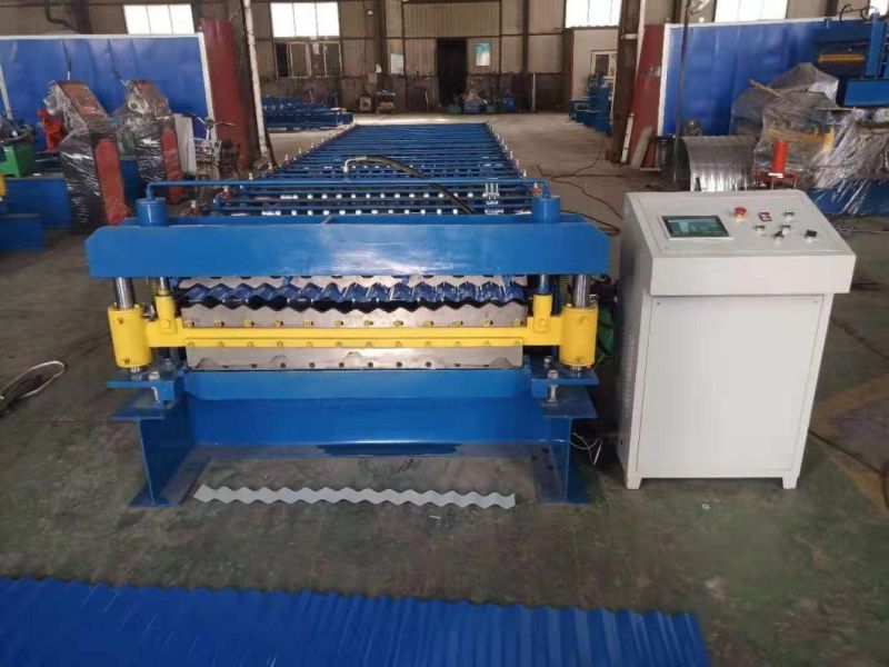 Structure Materials Double Steel Trapezoidal Corrugated Roof Panel Roll Forming Machine
