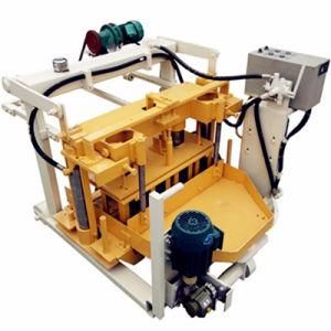 Manual Hydraulic Pres Brick Machine Qt40-3A Mobile Concrete Egg Layer Block Machine