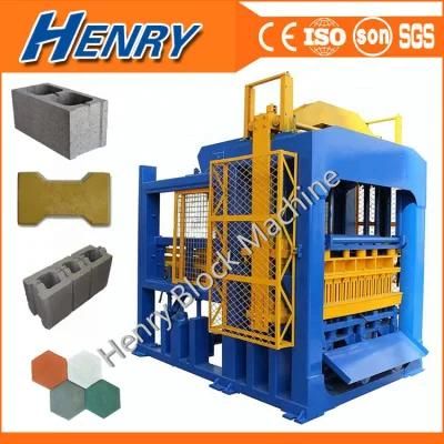 Qt10-15 Full Automatic Hydraulic Concrete Hollow Solid Paver Block Making Machine Line