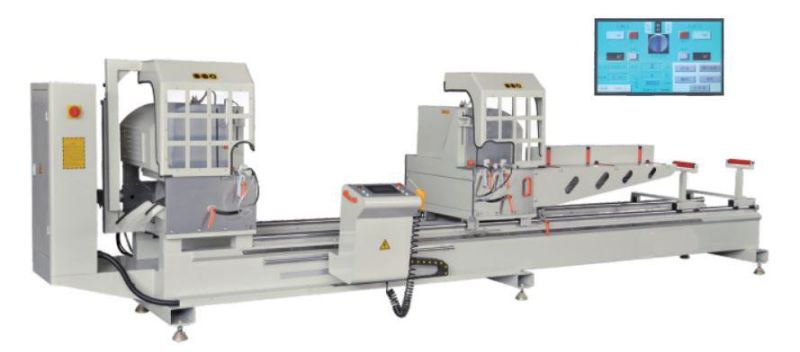 Aluminum Profile CNC Precision Cutting Saw Machine Double Head Type