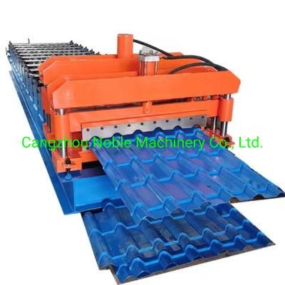Bamboo Joint Glazed Roof Tile Roll Forming Machine for Sale in China