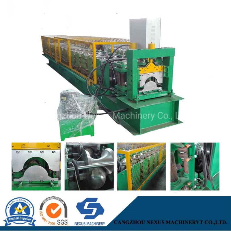 Color Steel Metal Roof Ridge Cap Tile Cold Roll Forming Machine