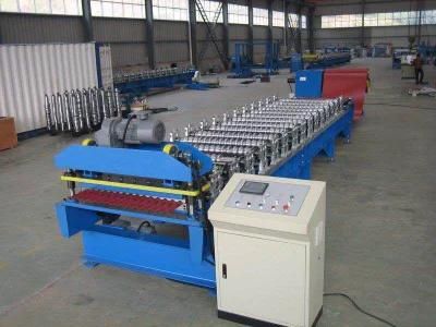 Automatic Metal Roofing Sheet Corrugating Iron Sheet Roll Forming Machine PLC Control System Easy Operation