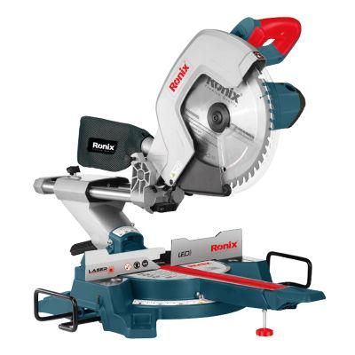 Ronix 2000W 250mm Circular Saw for Industry Use Sliding Miter Saw Mitre Saw