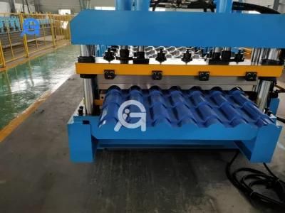 Glazed Aluminum Sheet Colour 3D Metal Roofing Making Roll Forming Machine