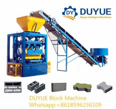 Qt4-24 Duyue Full Automatic Concrete Cement Hollow Brick Block Making Machine Used Construction Machinery in Dubai