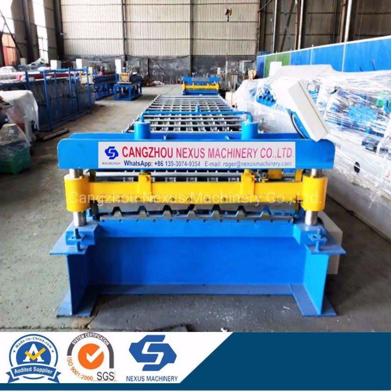 Fully Automatic Steel Metal Sheet with 7 Rib Roof Panel Rolling Forming Machine