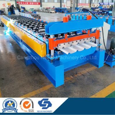 Trapezoidal Roofing Profile Sheet Roll Forming Machine with PLC Control System