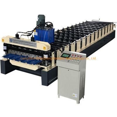 China New Type Trapezoid Deck Sheet Roll Forming Machine