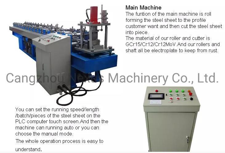 Light Gauge Steel Framing Machine C Channel Roll Former C Keel Making Machine Yx30, 40-75