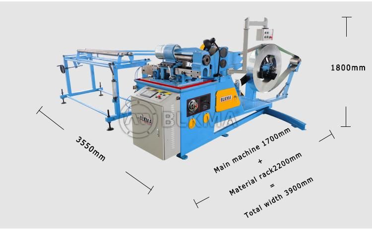 Factory Direct HVAC Air Pipe Spiral Duct Forming Machine