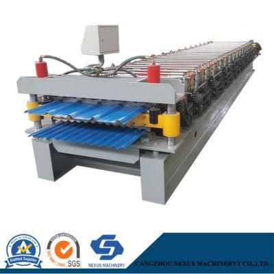 Canton Fair Hot Sale ISO/SGS Certified Double Layer Corrugated Roof Sheet Roll Forming Making Machine