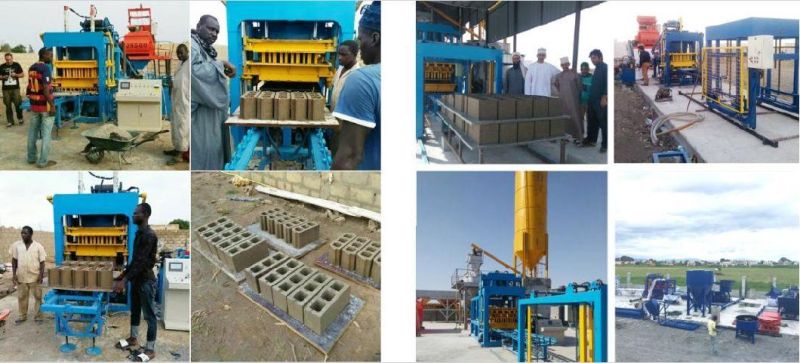 Movable Block Forming Machine Hollow Cement Block Machine with Top Brand Motors