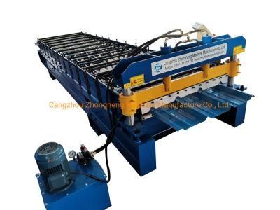 Galvanized Coat Metal Tole Roof Tile Sheet Mill Roll Forming Machine for Sale, Corrugated Rib R Panel Roll Forming Machine