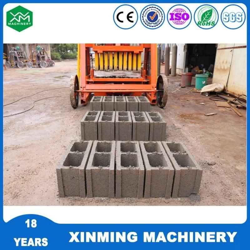 The New Manual Egg-Laying Concrete Stone Brick-Making Machine Can Move Without Supporting Plate