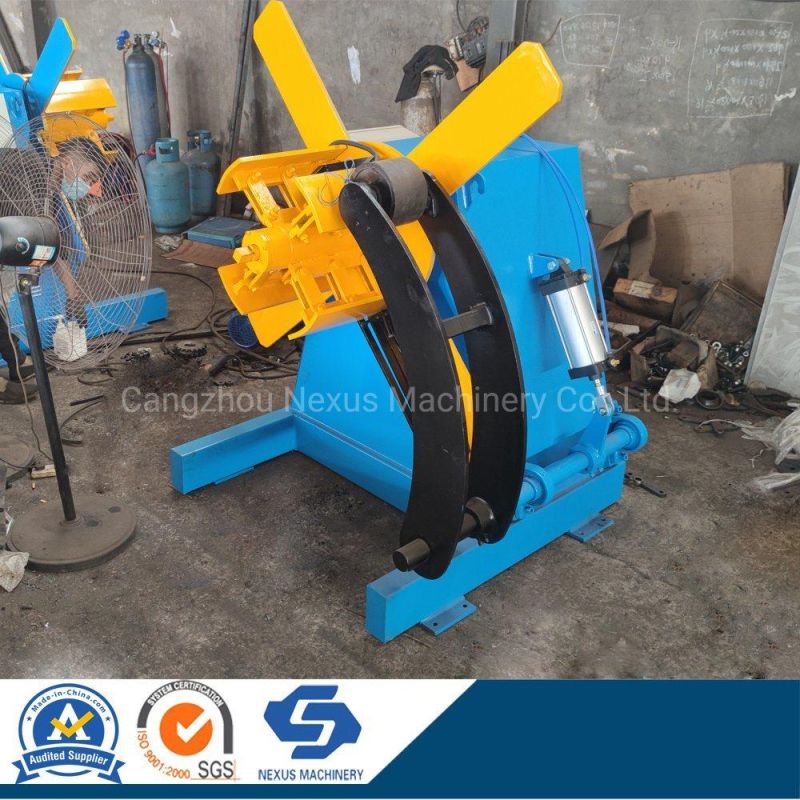 3 Ton Automatic Uncoiler Steel Coil Hydraulic Decoiler Machine on Sale