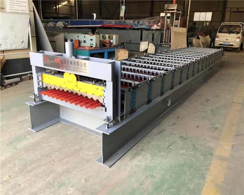 836mm Cold Steel Corrugated Iron Sheet Roofing Tile Making Roll Forming Machine