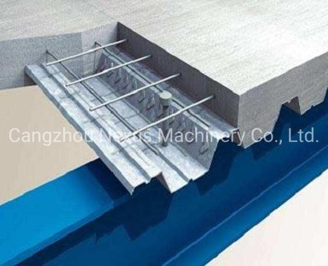 Steel Plate Floor Tile Decking Sheet Roll Forming Machine
