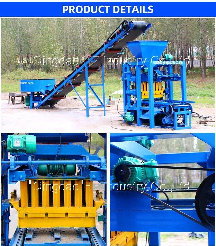 Semi- Automatic Concrete Hollow 5 and 6 Inches Hollow Block Machine Hot Sale