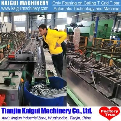 Ceiling T Grid Roll Forming Machine for Ceiling T Bar Main Tee and Cross Tee Real Factory
