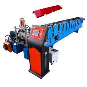 Colorful Steel Roofing Tile Ridge Cap Roll Forming Machine