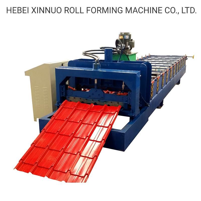 Glazed Tile Aluminium Roofing Sheet Cold Roll Forming Machine Roll Former Steel Trapezoidal Machine