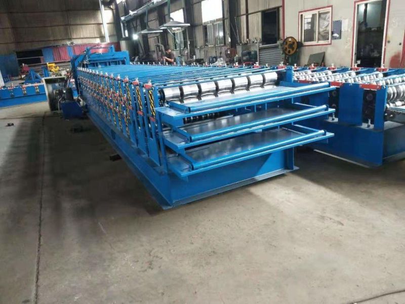 Hot Selling Three Layers Trapezoidal Roofing Sheet Automatic Roll Forming Machine