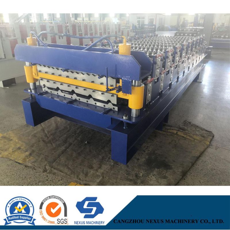 Automatic 840/850 Double Layer Profile Cold Roll Forming Machine
