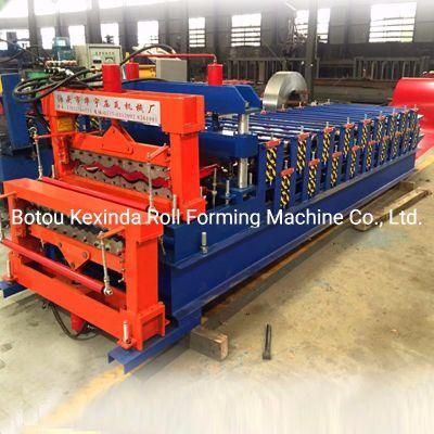 Kexinda Corrugated 850mm + Glazed Tile 828mm Double Layer Rolling Forming Machine