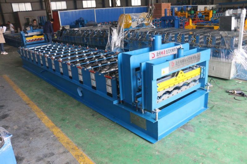 Hydraulic Glazed Tile Roll Forming Machinery/Roofing Glazed Tile Process Line