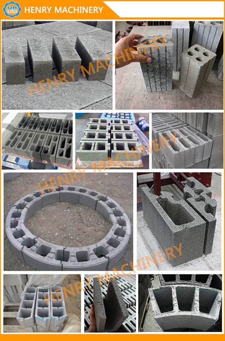 Qtj4-40 Cheapest Block Forming Machine Paver Machine Curbstone Machine Manual Brick Machine