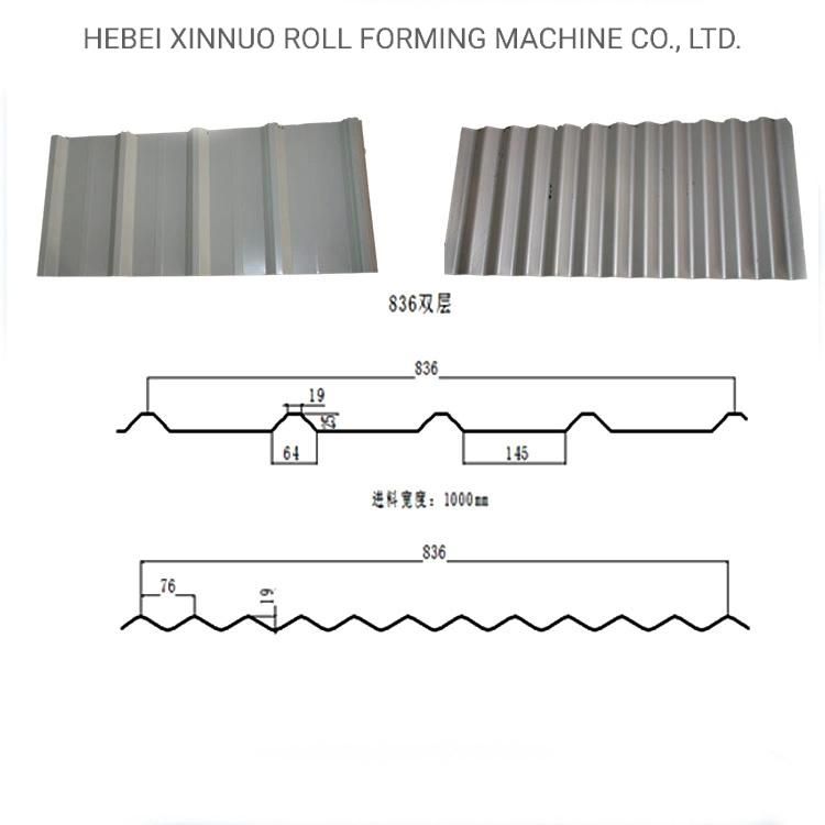 Double Layer Trapezoidal/Metal Roof Sheet Roll Forming Machine