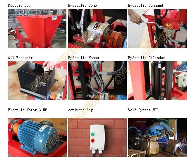 2-25 Small Block Manufacturers Clay Soil Brick Maker Machines Brick Making Machinery Machine for Sale