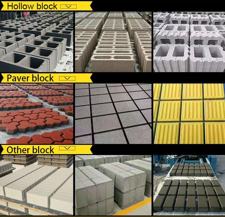 Huge Capacity Qt10-15 Concrete Kerbs Block / Brick Making Machine