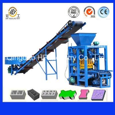 Qt4-26 Concrete Block Making Machine Cement Hollow Brick Building Material Making Machine