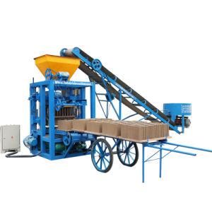 Agent Qt4-24b Semi Automatic Cement Brick Making Machine Concrete Solid Block Machine