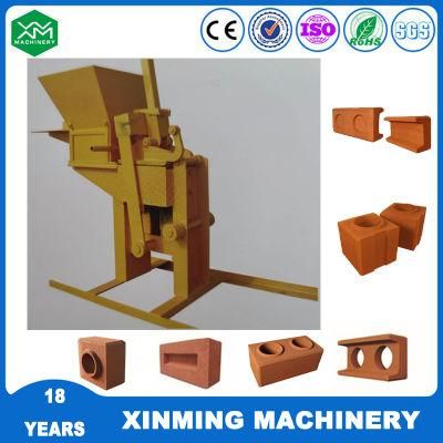 Xm2-40 Manual Clay Brick Making Lego Block Machinery in Good Quality in Bangladesh