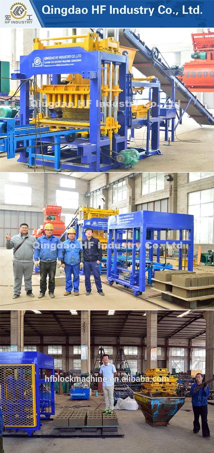 Qt5-15 Automatic Cemetn Solid Brick Machine Concrete Hollow Block Making Machine