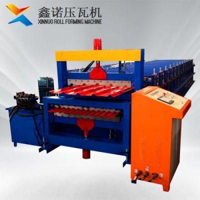 Zinc Metal Roofing Sheet Step Tile Double Layer Roll Forming Machine