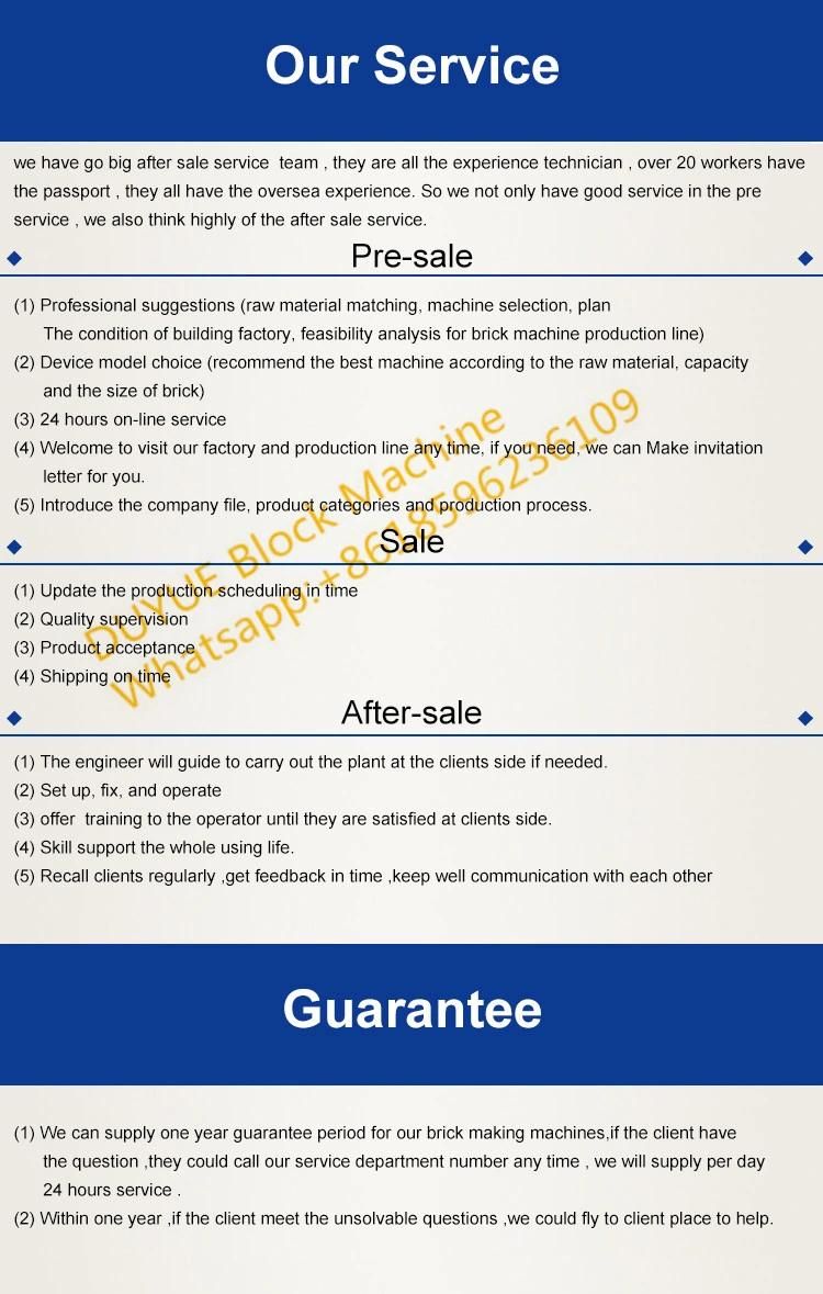 German Technology Duyue Qt4-24 Semi-Automatic Block Machine Brick Machine