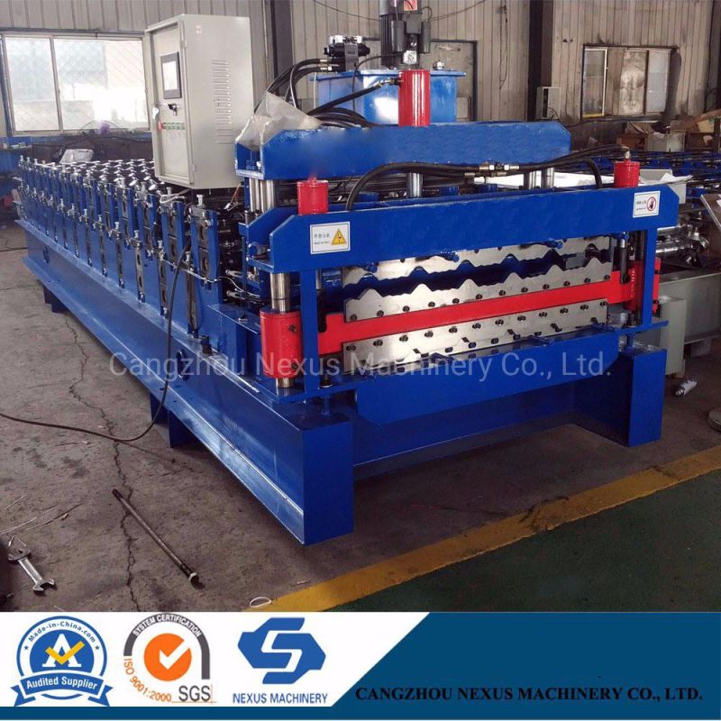 Professional Low Price Double Layer Roof Roll Forming Machine Tile Pressing Forning Machine