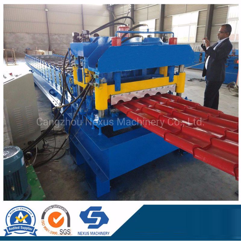 Glazed Tile Sheet Roll Forming Machine Roof Tile Making Machine Made in China