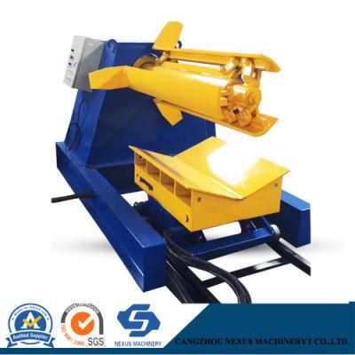 Automatic Electrical Hydraulic Uncoiler Machine for Metal Coils with 7 Tons Loading Capacity