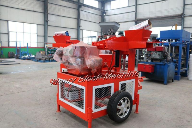 Hr1-20 Mobile Construction Equipment with Clay Soil Interlocking Brick Machine