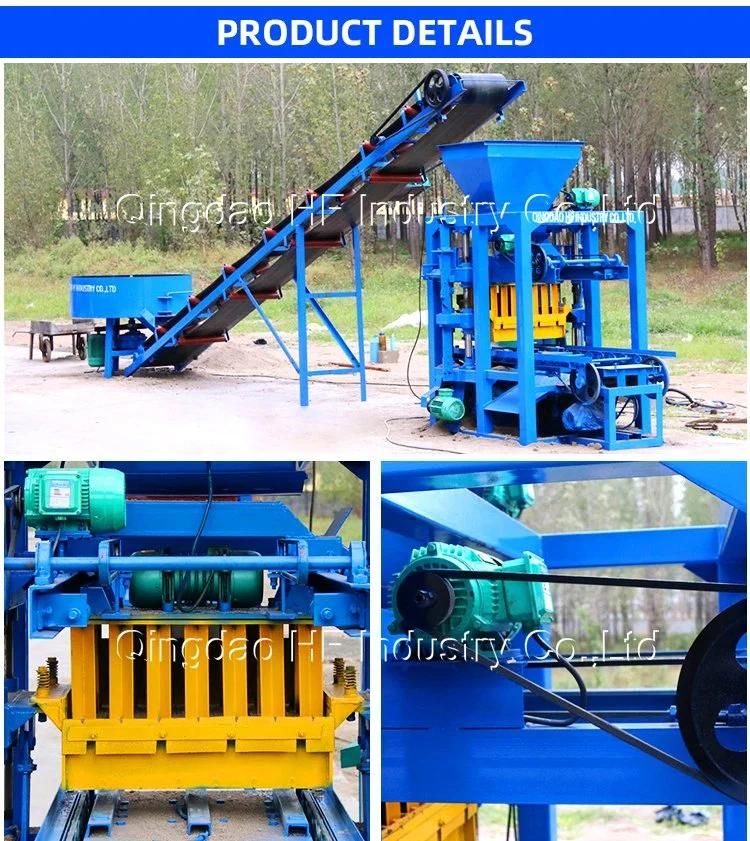 Qt4-26 Semi Automatic Concrete Cement Brick Block Making Machine Price