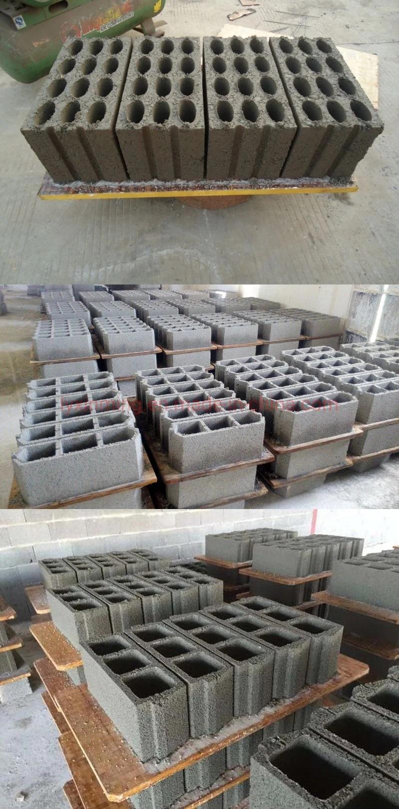 Mobile Egg Laying Qmr2-45 Concrete Cement Hollow Solid Interlocking Brick Making Machine with Factory Price