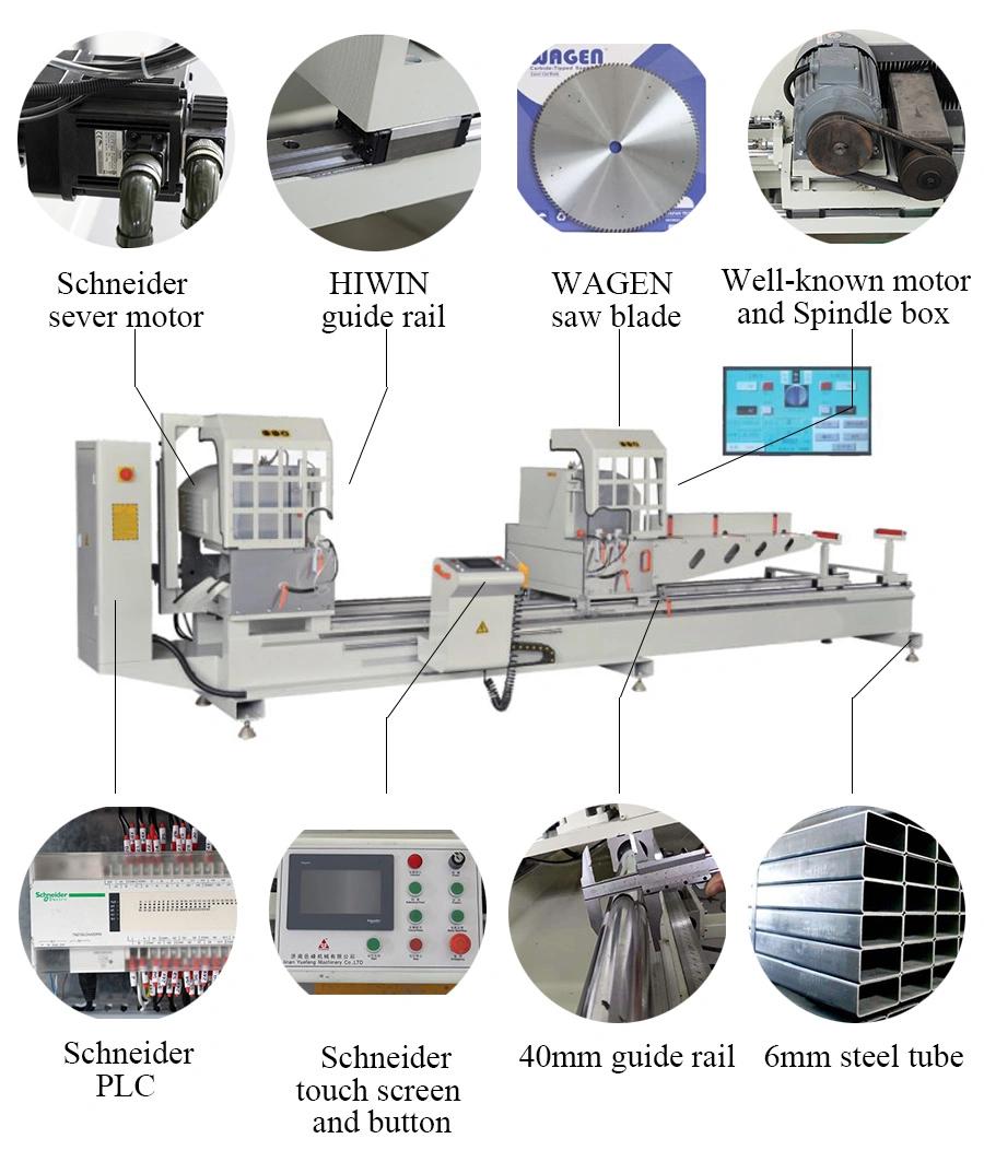 CNC Double Head Miter Saw Cutting Machine for Aluminum and PVC
