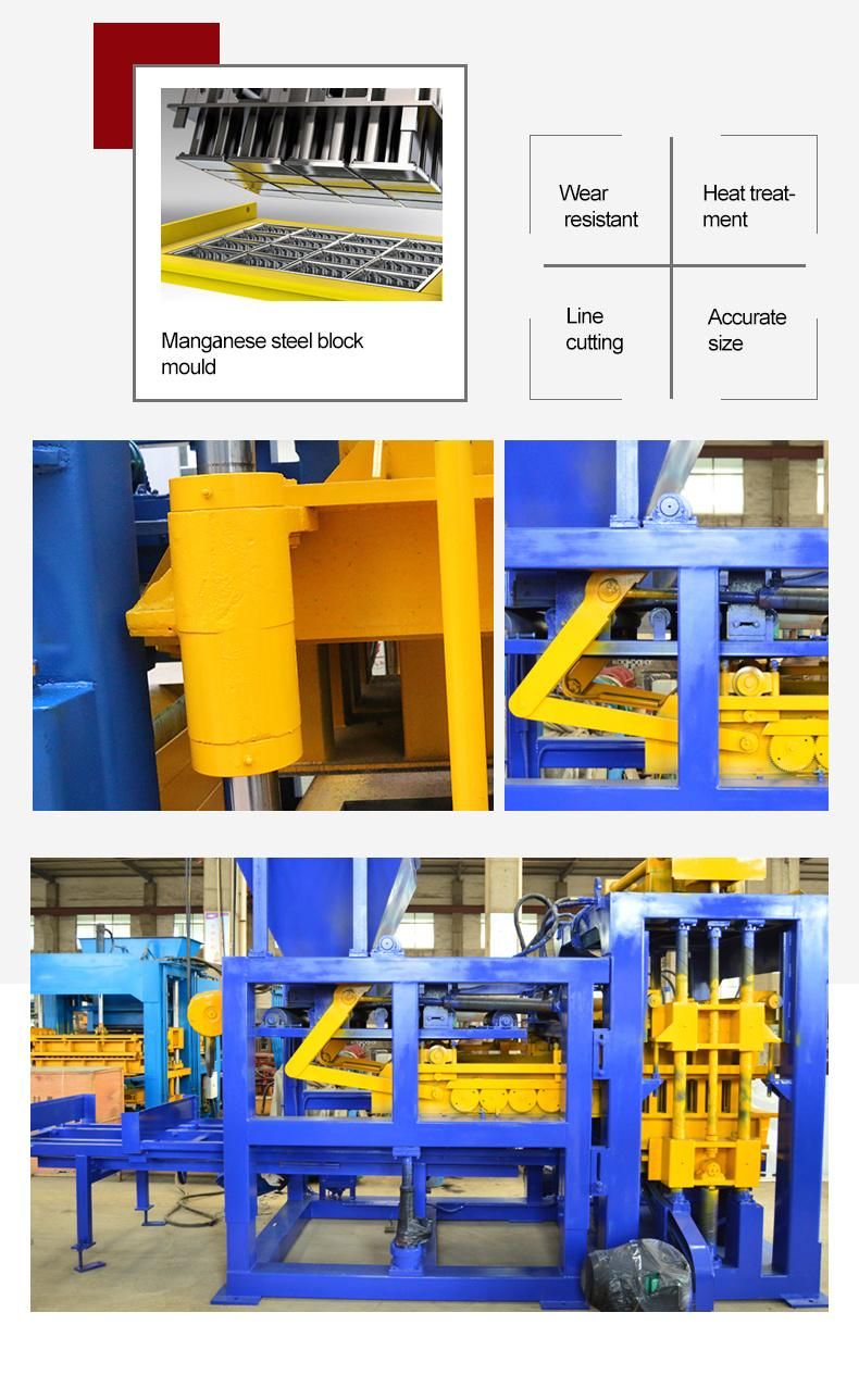 Qt12-15 Hydraulic System Automatic Cement Concrete Block Brick Making Machine