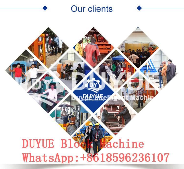German Technology Full Automatic Duyue Qt4-20 Hydraulic Cement Block Brick Making Machine Concrete Paver Block Molding Machine, Hollow Block Machine in Factory