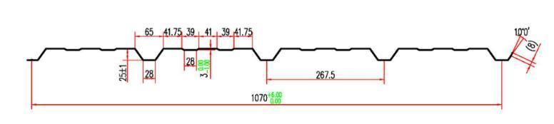 Dual Level Machine for Yx25-267.5-1070 and Yx25-180.8-1085 Roof Profiles (CE CERTIFICATION)